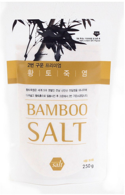 미네랄소금 대나무에 2번 구운 죽염 황토 생활 양치 소금 신안 천일염, 1개, 250g