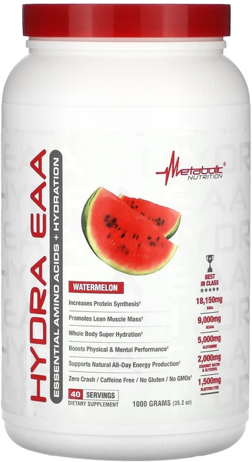 메타볼릭 뉴트리션 하이드라 EAA 수박 1000g35.59mL, 메타볼릭 뉴트리션 하이드라 EAA 수박 1000g35. - 쿠팡