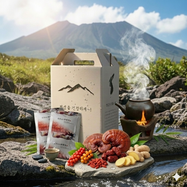 영지온기진액 즙 국내산 영지버섯 오미자 구기자 산수유 전통방식추출 부모님 소화 체온 갱년기관리 선물, 60개, 100ml