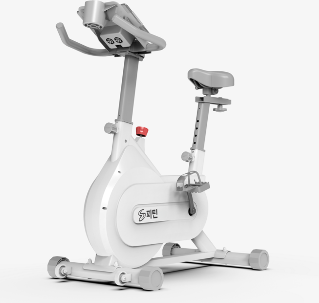가정용 실내 자전거 유산소 운동기구 나혼자산다 나혼산 무소음 마그네틱 헬스사이클, 화이트, QMA66