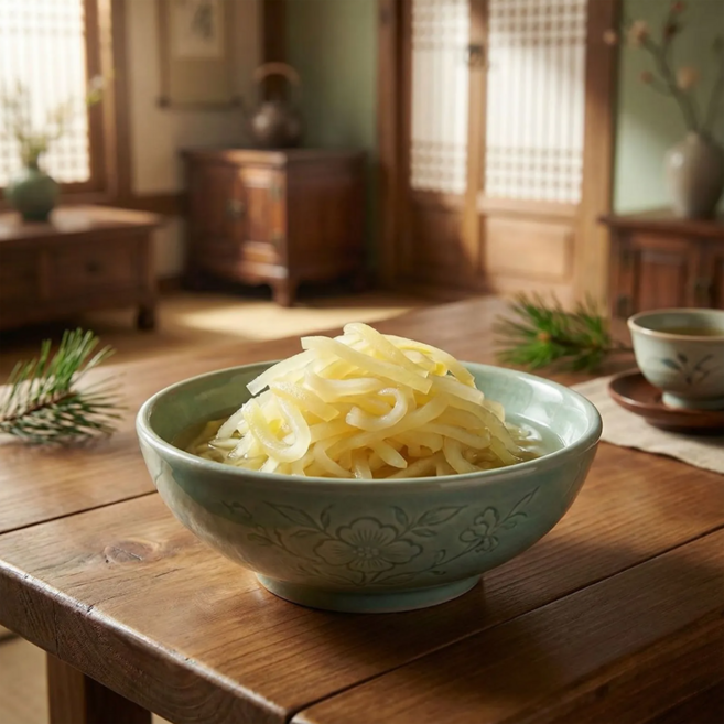 국산 무 짠지채 맛있는 장아찌 저염식 가정식 반찬, 1개, 1kg