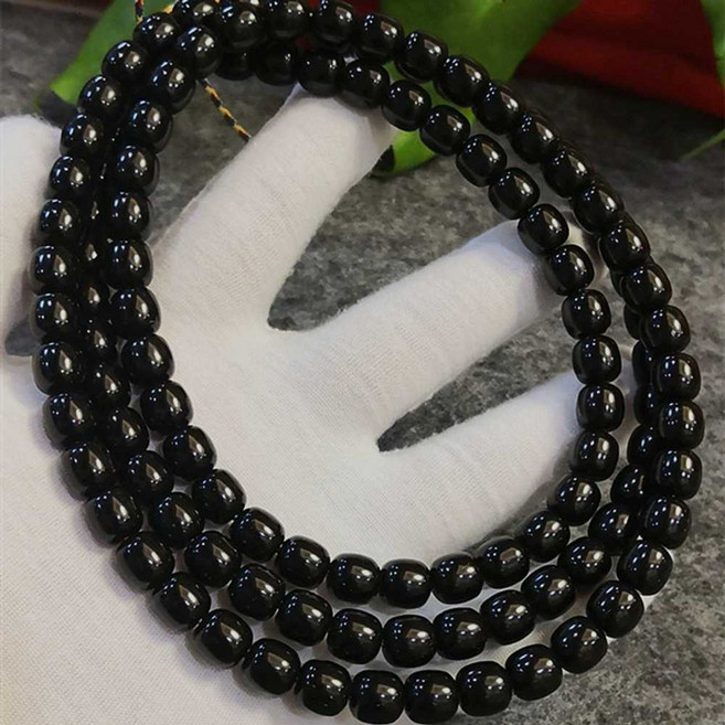 소원템 귀사문석 건강목걸이 비즈 수제, 1개