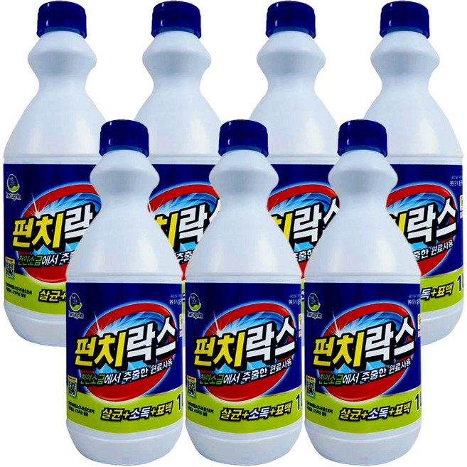 하루그린 살균 표백 청소 펀치락스, 7개, 1L