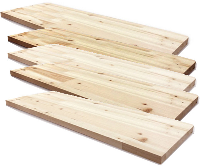 아이베란다 삼나무 원목선반 18T (사이즈선택), 220mm x 600mm 엣지샌딩, 5개