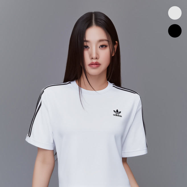 아디다스 반팔티 여성 3s 클래식 티셔츠 아디컬러 여름 면티 링거티