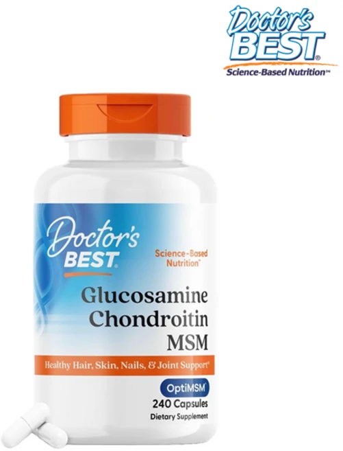 [Doctor's Best] 닥터스베스트 콘로인 캡슐 콘드로이친 MSM 글루코사민 120캡슐 Doctor's Best Glucosamine Chondroitin MSM, 120정, 1개 - 쿠팡