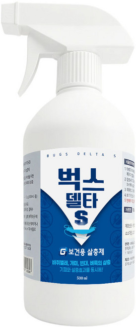 벅스델타S 벌레 살충제 해충 퇴치제 스프레이, 1개, 500ml