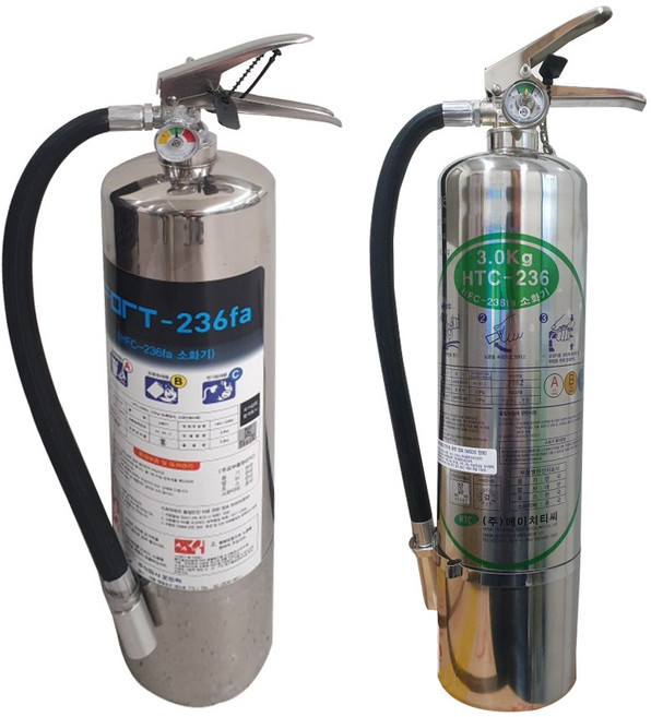 가스식 소화기 HFC-236fa 3kg 가스계 하론대체용 청정 ABC 기계실 사무실 공장, 1개