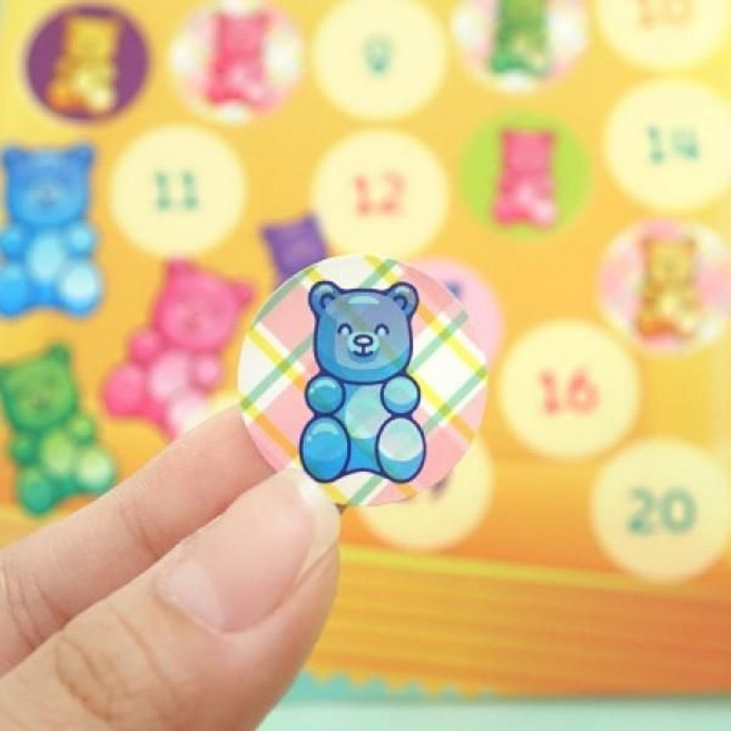 젤리곰 칭찬스티커 2set, 색상