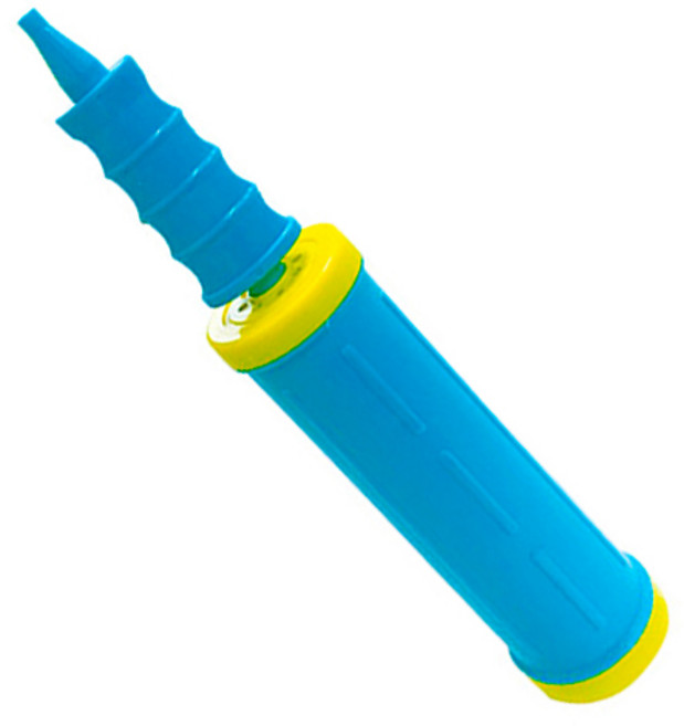 attizone 풍선 손펌프 풍선불기 2Colors, 손펌프 블루, 1개