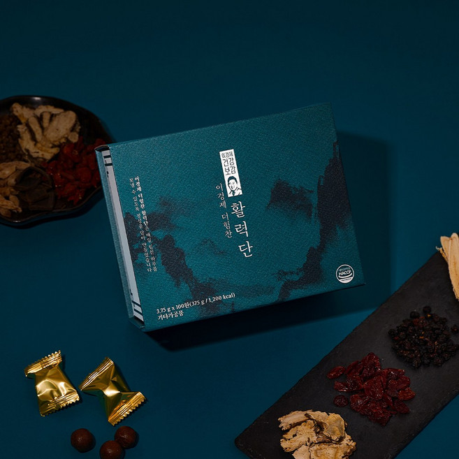 이경제 더힘찬 활력단 100환+쇼핑백(소), 1개, 375g