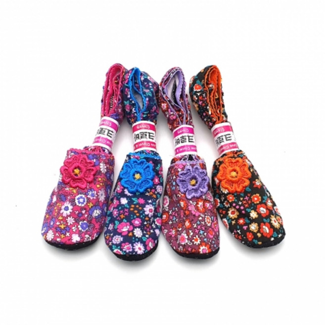 숙녕용 패션덧신 3켤레 로제 꽃덧신 봄여름덧신 어머니 할머니덧신