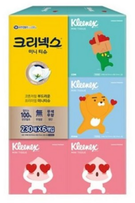 크리넥스 카카오 미니 티슈 2겹, 1개입, 1개