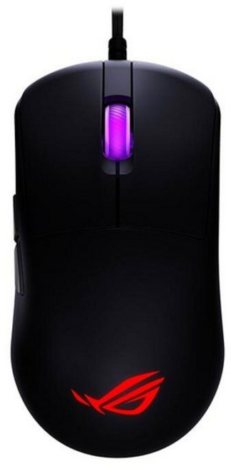 ASUS ROG Harpe Ace 미니 무선 e스포츠 게이밍 마우스 - 작고 컴팩트한 디자인 오른손잡이 49g 경량 3중 모드 연결 36K DPI 최대 105시간 배터, Harpe 미니 코어 유선, 블랙
