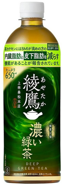 아야타카 진한 녹차 650ml PET 24개