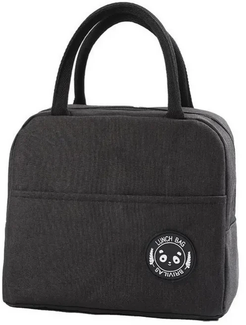 에트유 미니 보온보냉백 도시락가방 캠핑 피크닉 런치백, 1개, 블랙