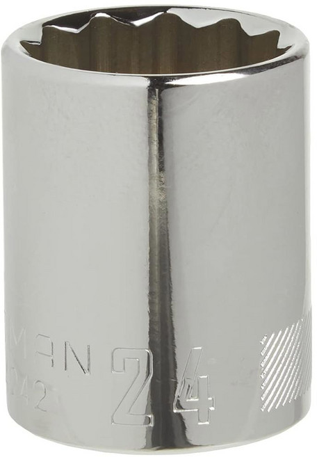 크래프트 소켓 미터법 1/2인치 드라이브 27mm 12포인트 CMMT44243, 24 MM, 1개