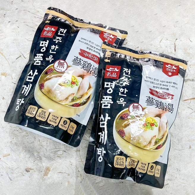 국내산 생닭을 사용한 냉장 전주한옥 삼계탕, 1개, 1kg