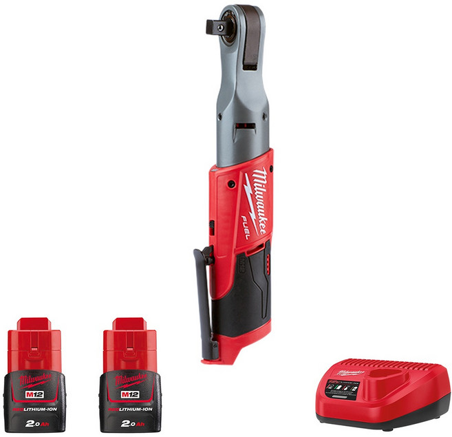 Milwaukee 美沃奇 12V 無碳刷 4分 棘輪扳手 M12FIR12-202B, 1個