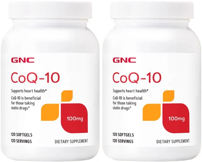 GNC CoQ 10 100mg 소프트젤, 2개, 120정 - 쿠팡