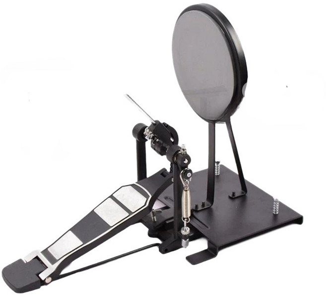 킥드럼 연습용 패드 페달 킥 베이스 초보 발판 드럼, 1개, 그레이 바닥 드럼 연습기+페달