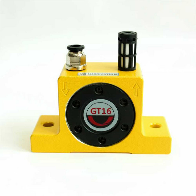 공압 진동기 에어 볼 터빈 기계 베어링 발진 선별기, 1개, GT4(커넥터+소음기 포함)