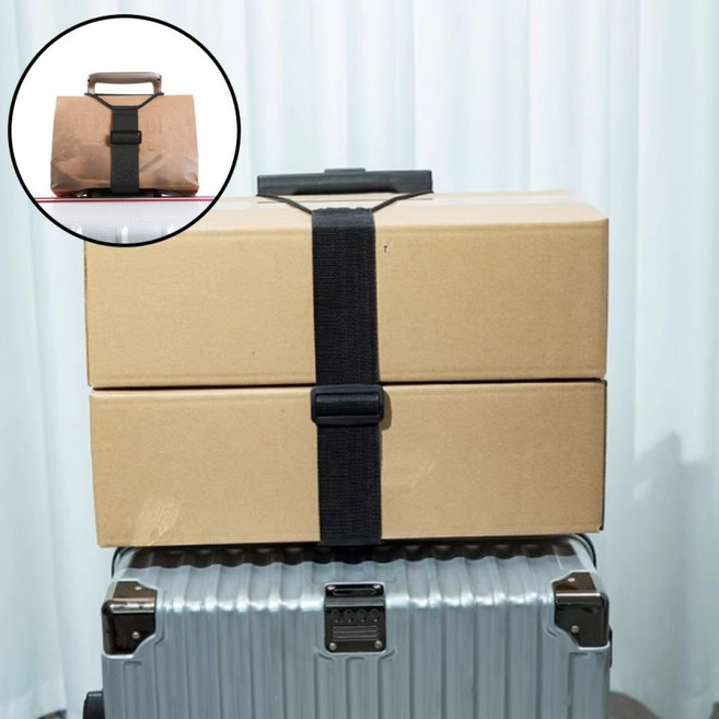 수하물 탄성 고정벨트 캐리어 보조가방 연결 스트랩