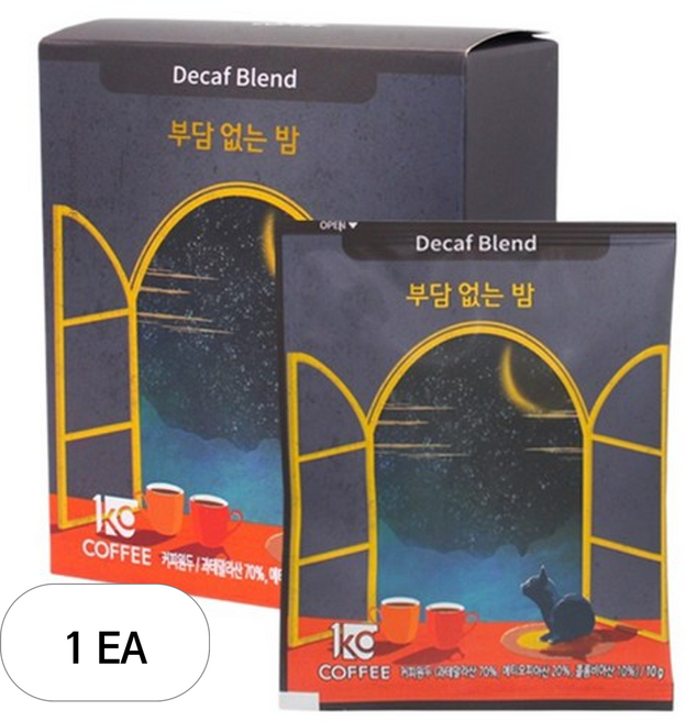 일킬로커피 부담 없는 밤 드립백 커피, 10g, 5개입, 1개
