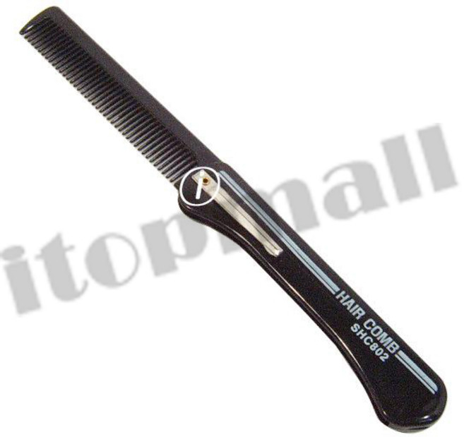 신사빗 접이식 머리 빗 패션 센스 남성 휴대, 1개