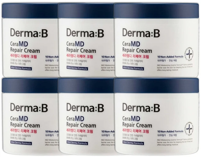 더마비 세라엠디 리페어 크림, 430ml, 6개 - 쿠팡