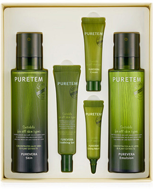 과일나라 퓨어템 퓨어베라 스킨케어 2종 세트, 1세트