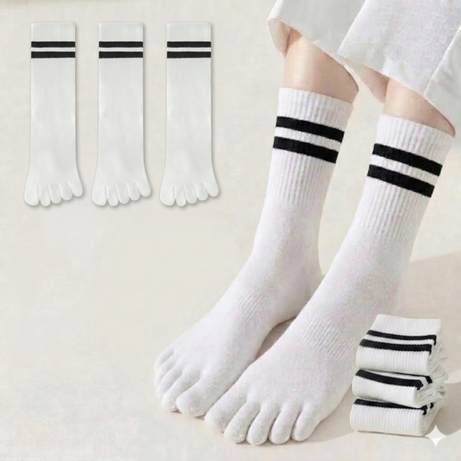 Nestride 남성 스포츠 발가락 양말 3켤레 세트