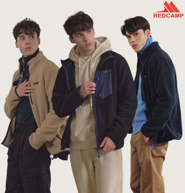 레드캠프 25FW 남성 하이넥 플리스 재킷 2종