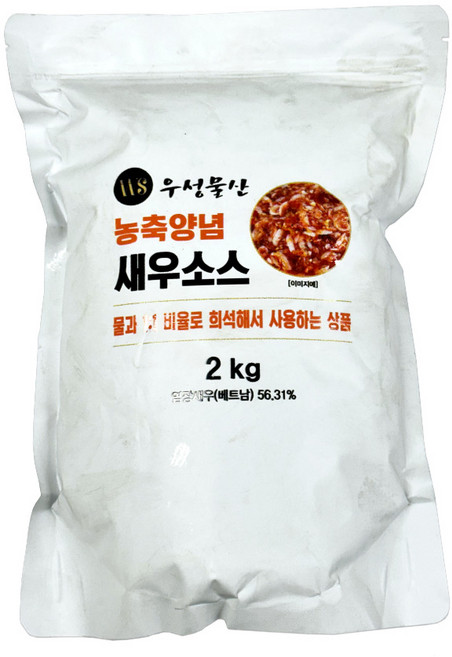 양념새우젓, 1개, 2kg