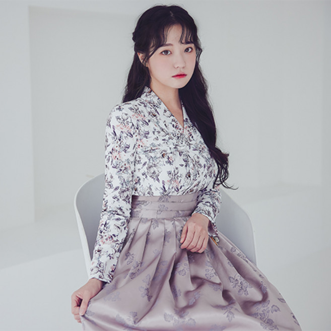 수설화 생활한복 서리꽃 장저고리 생활한복(개량한복)