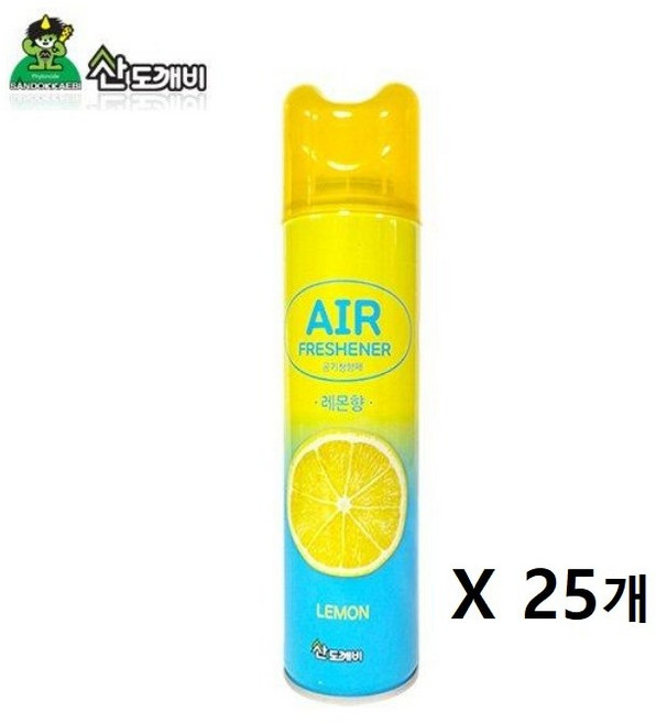[산도깨비] 공기청향제 레몬, 300ml, 25개, 레몬향