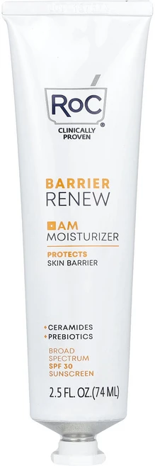 RoC 배리어 리뉴 오전 모이스처라이저 SPF 30 향료 무함유 74ml(2.5fl oz) RoC (록), 1개, 74ml - 쿠팡