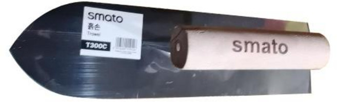 스마토 흙손 미장도구 흙칼 미장 시멘트 타일 T300C 300x80x1.2, 1개