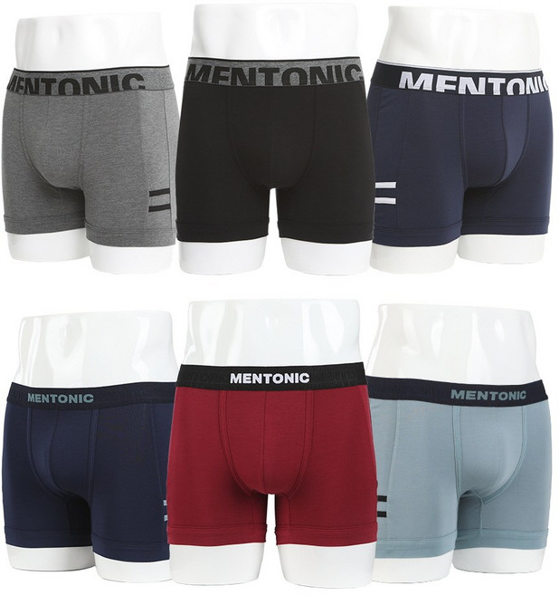 맨토닉 부드러운 렌징모달 드로즈 빅사이즈 남성속옷 6+1 패키지