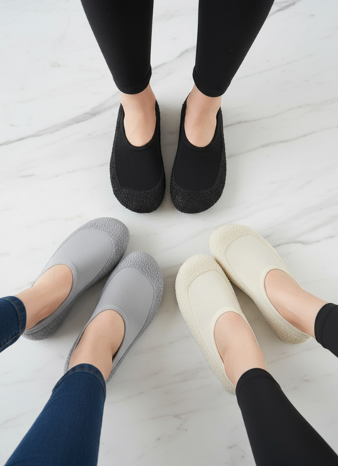 실내화 요가 피트니스 실내운동 이영자 논슬립 슈즈 (여성/남성 겸용), 1세트, 그레이