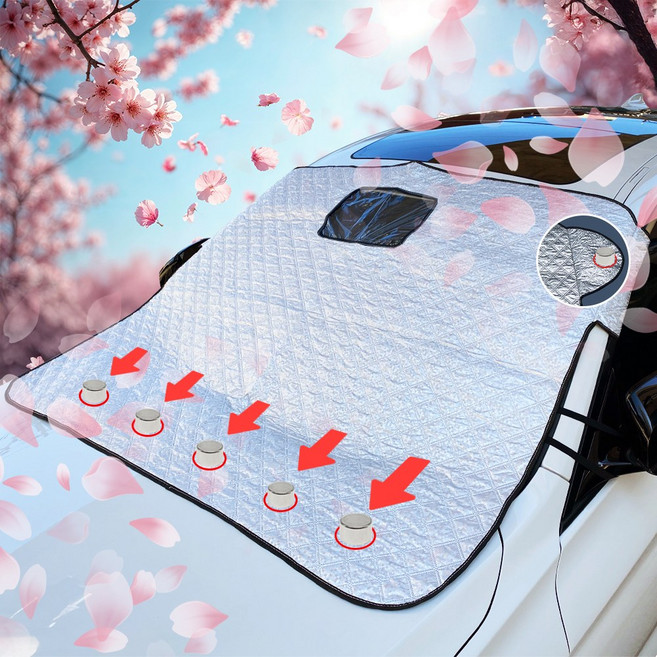 차차차 자동차 성에방지 커버 햇빛가리개 앞유리 커버, 컨텐츠 참조