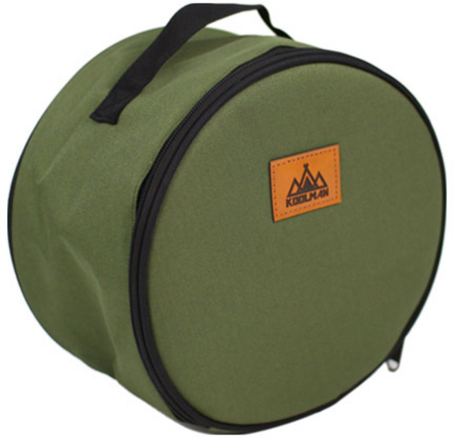 쿨맨 다용도 코펠 수납 가방 S, 올리브그린, 1단, 1개
