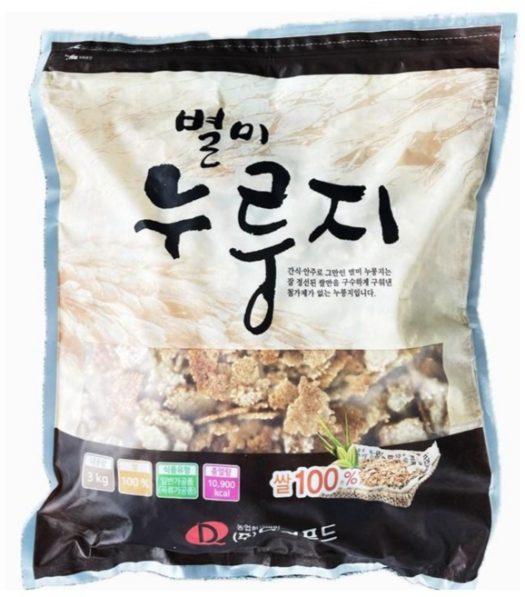 다원푸드 고소한 별미 누룽지, 1개, 3kg
