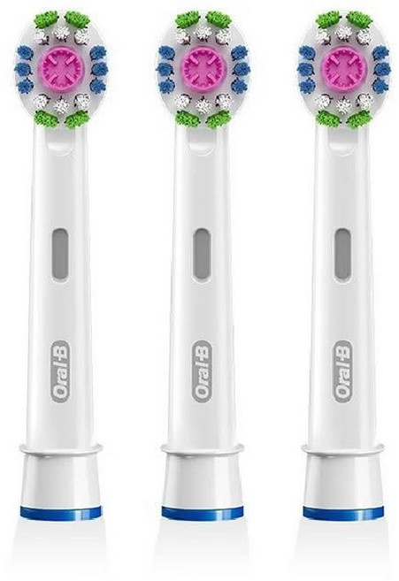 오랄비 3D 화이트 전동칫솔 리필모 3개입, 1개, EB18PRX-3