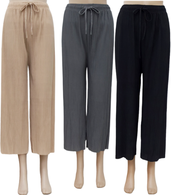 리리콕 여성 2+1 홈쇼핑 고무줄바지 후다닥 입기좋은 플리츠 팬츠/ 냉감 와이드 바지2+1