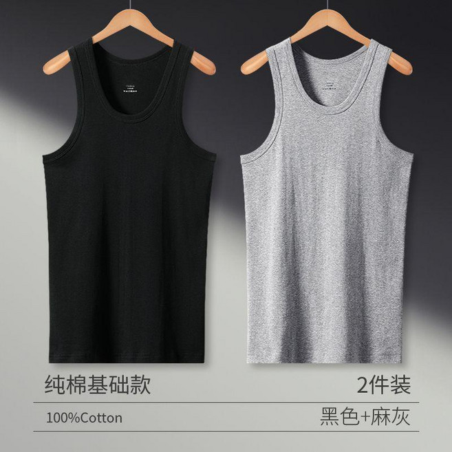 運動背心 無袖背心 全棉背心 打底衫 夏季背心 吸溼排汗背心 男款背心