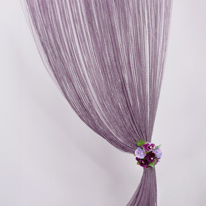 창앤롤 고급 샤이니 실커튼, 다크퍼플