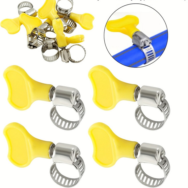 스테인리스 호스 클램프 밴드 조절 8종 세트 웜기어 수도관 조임, 40개