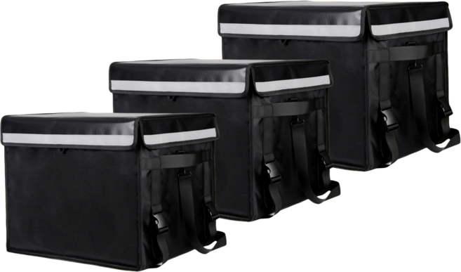 보온보냉 멀티 배달 박스 가방, 블랙