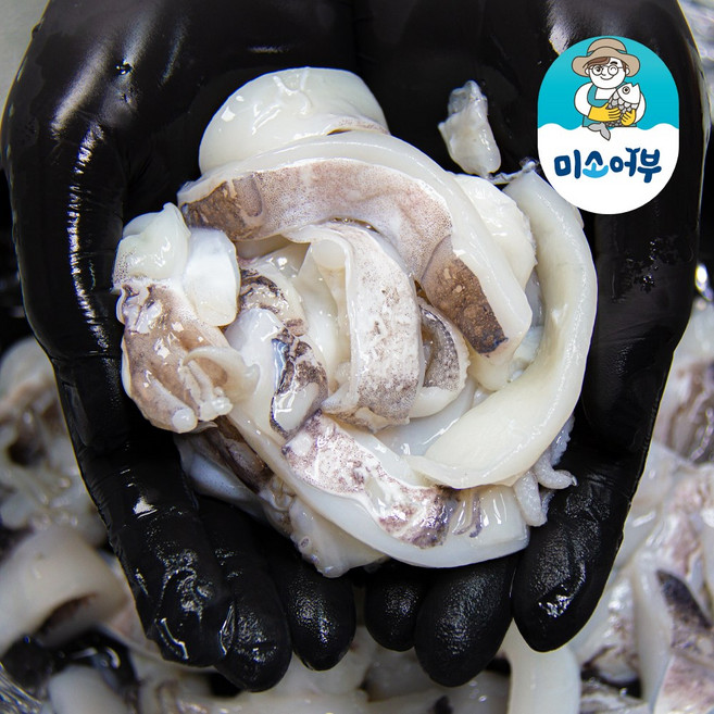 미소어부 갑오징어살 절단갑오징어 갑오징어슬라이스, 1개, 500g